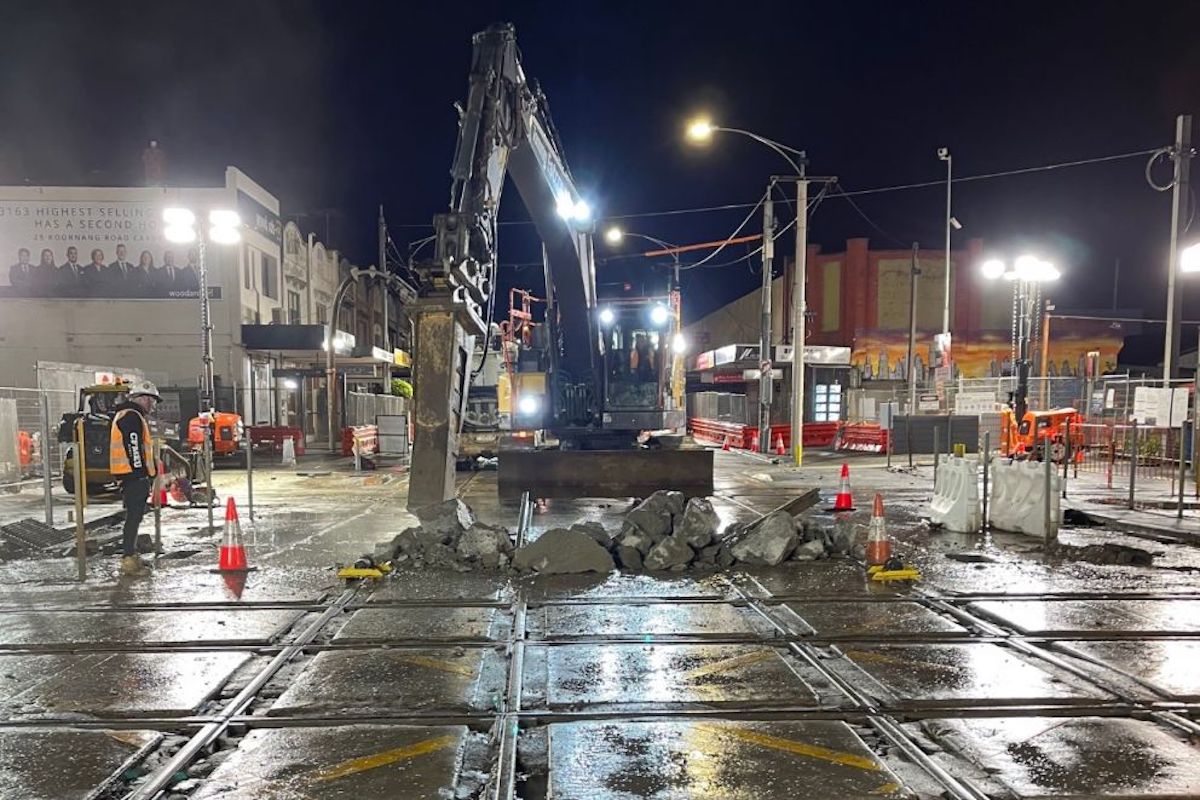 In May, we removed Melbourne's second-last tram square