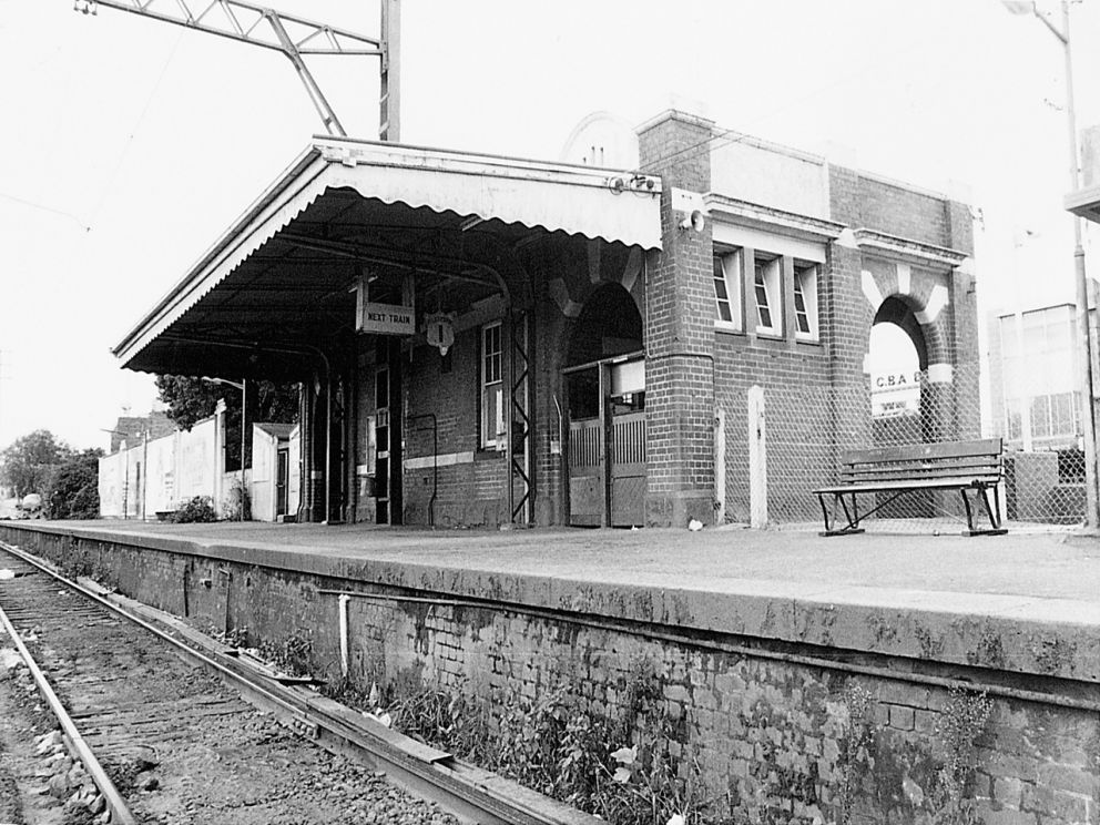 this image shows the Box Hill Station taken from the railway tracks