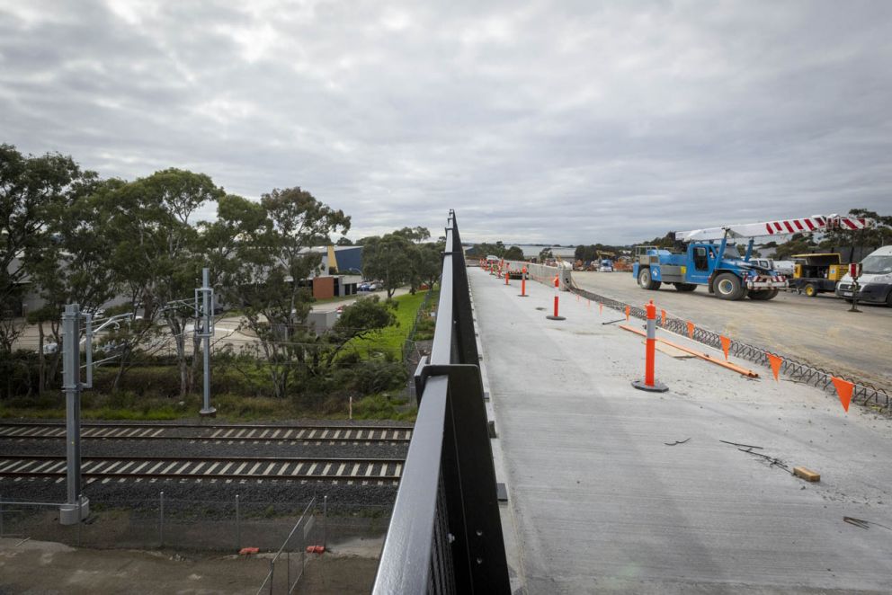 Pound Road West Upgrade construction -  September 2022