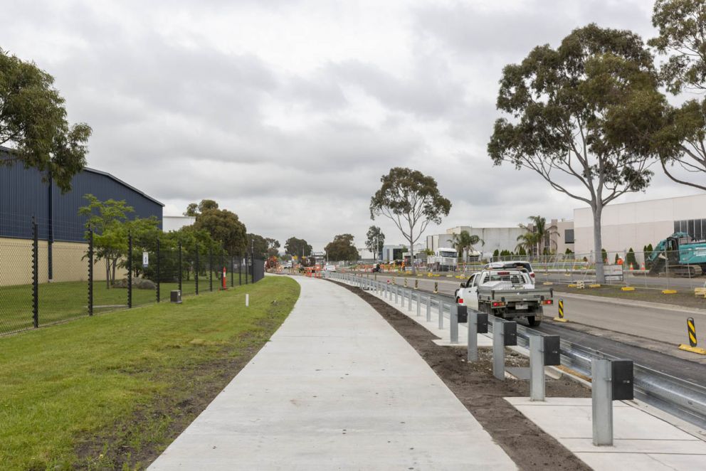 Pound Road West Upgrade construction - October 2022