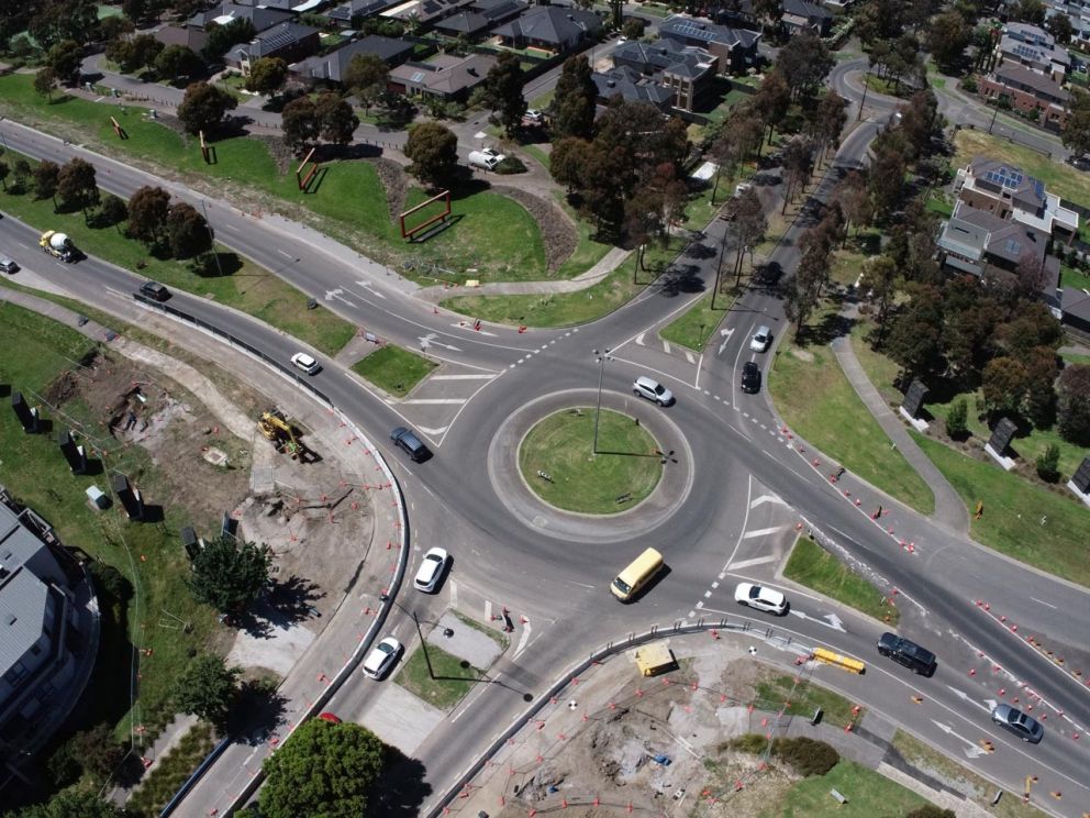 December 2022 – Roundabout at Waterview Boulevard