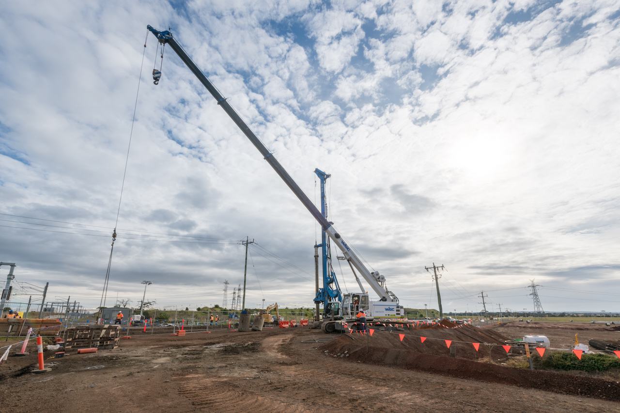 The project site at Calder Park Drive preparing for site establishment