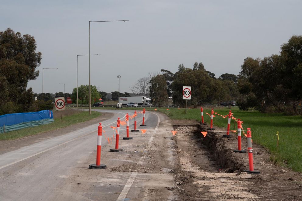 Donnybrook Road-Mitchell Street Improvement Project progress photo from September 2023