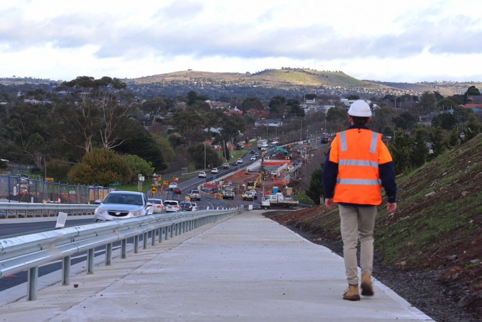 Shared path to the new bridge - June 23