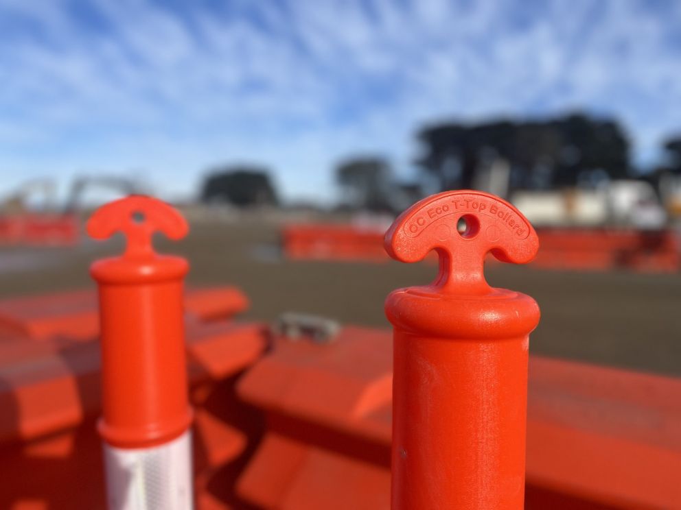 Eco T-Top Bollard close-up