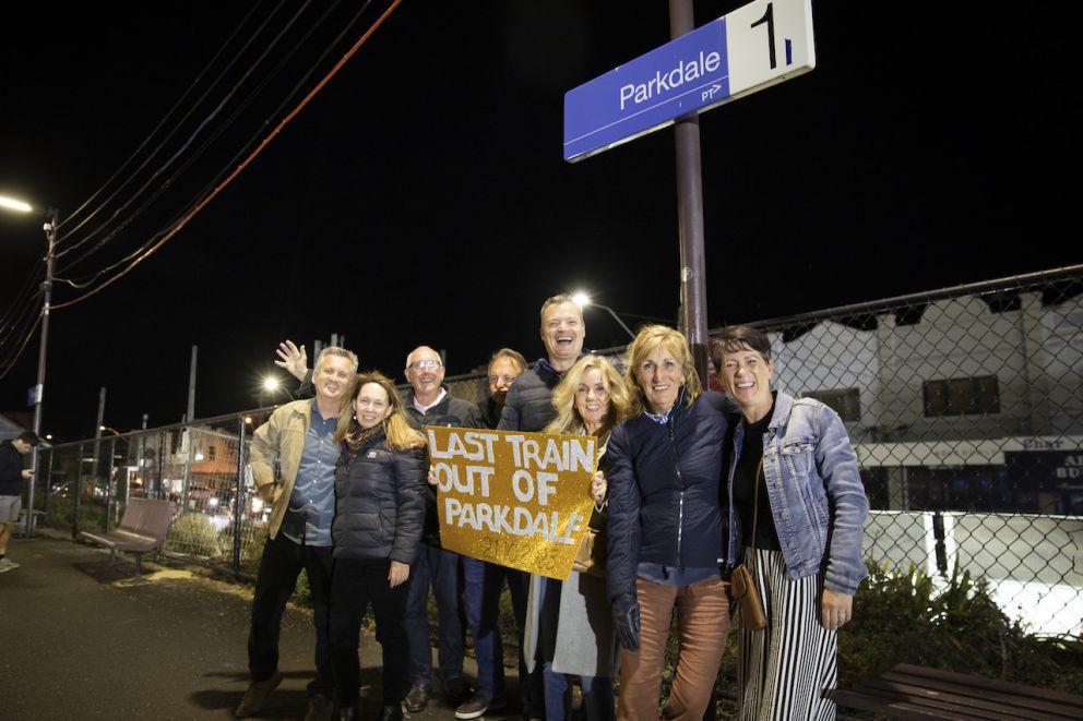 Locals farewell the old Parkdale Station