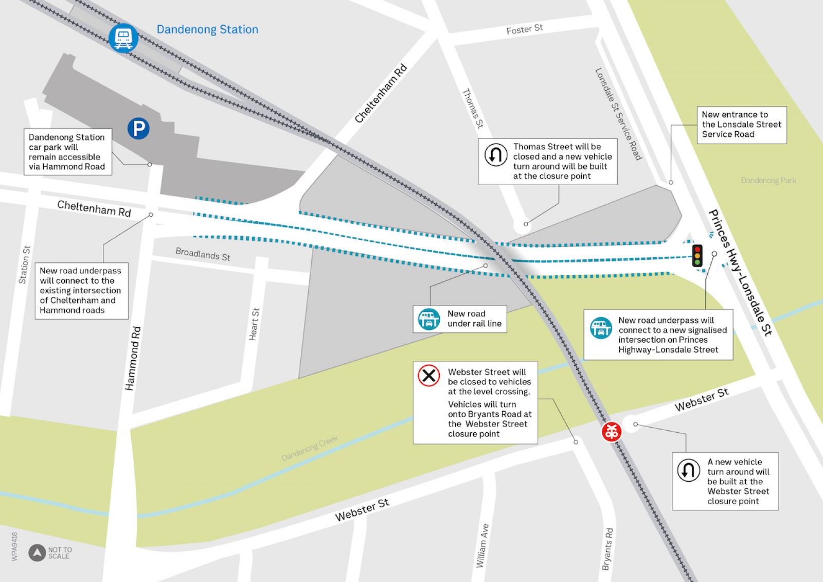 Webster Street precinct map