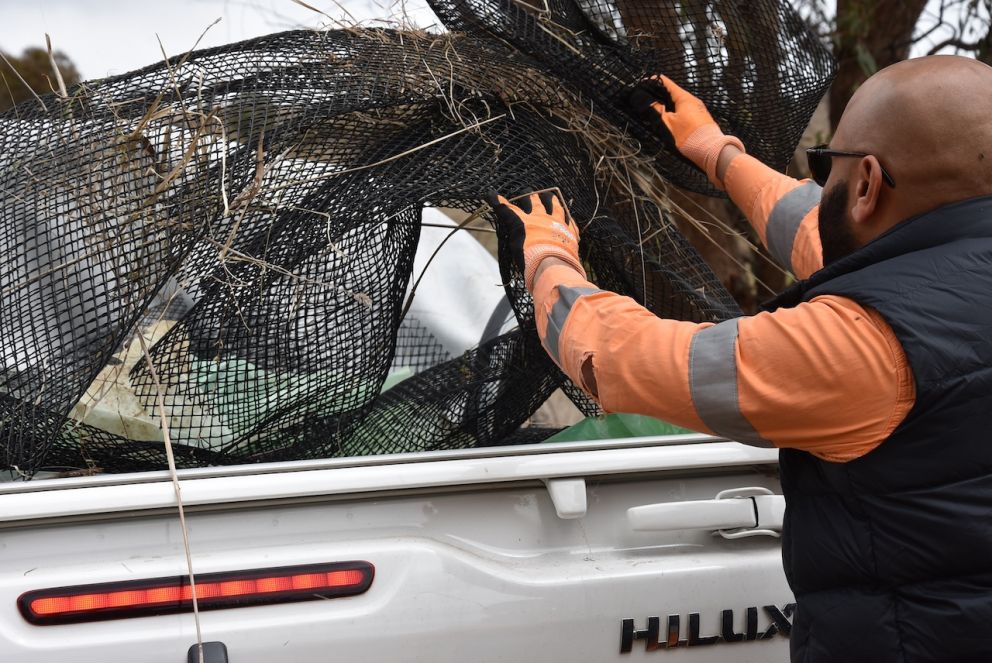 The team responsibly removed and disposed of rubbish found inside the park