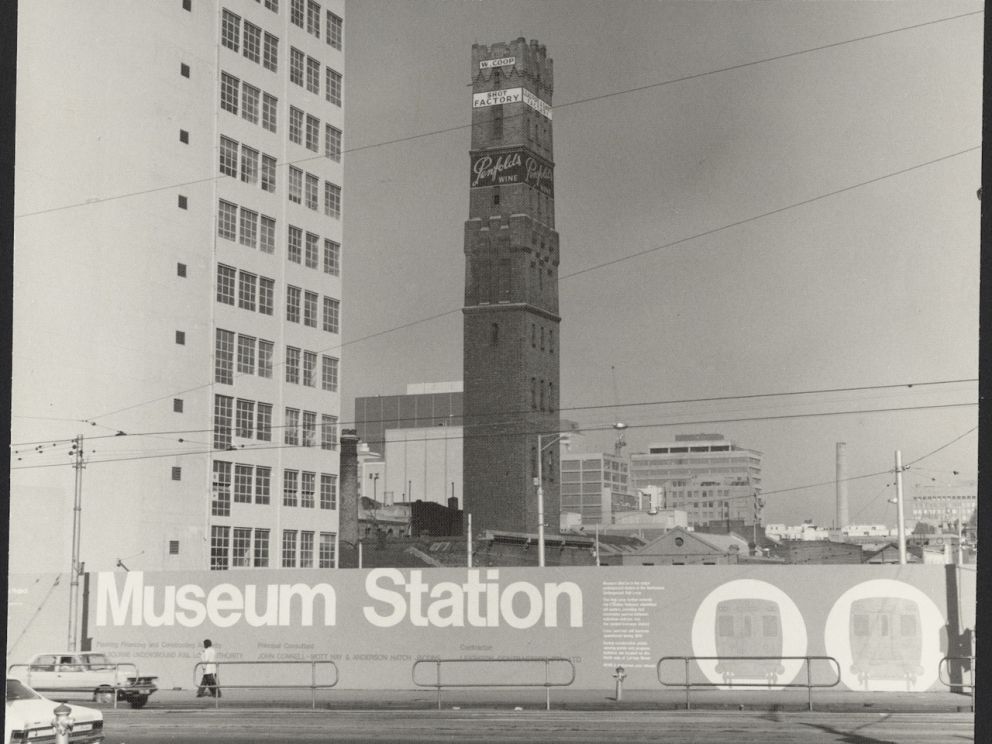 Old imagery of Museum Station under construction 