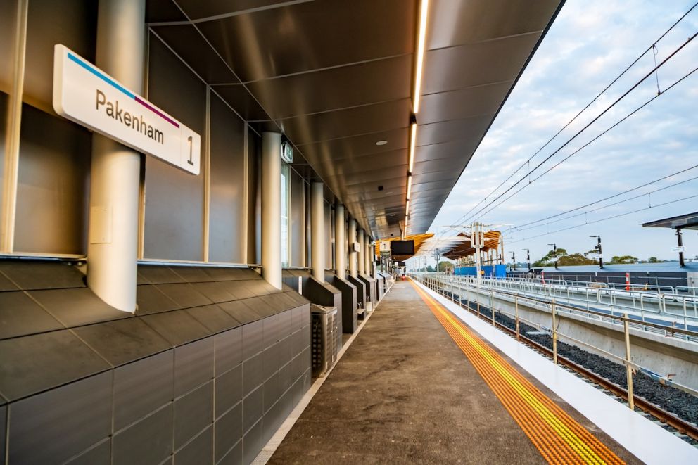 Platform 1 at Pakenham Station