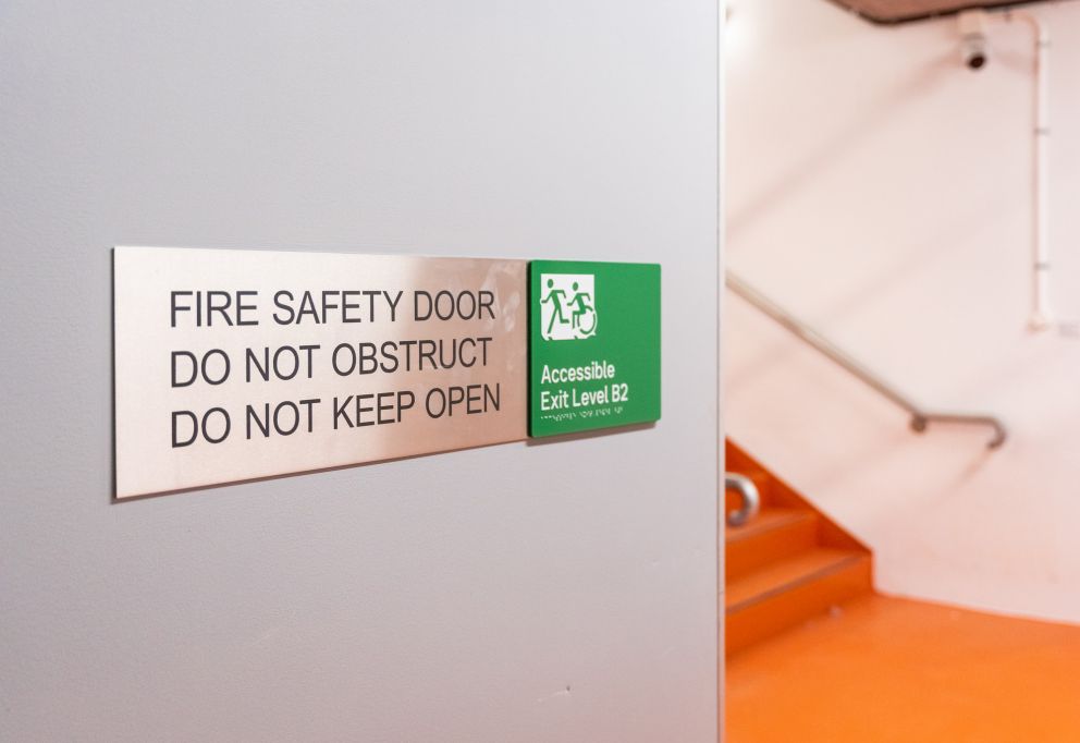 Fire-rated lifts and stairs for use in emergencies