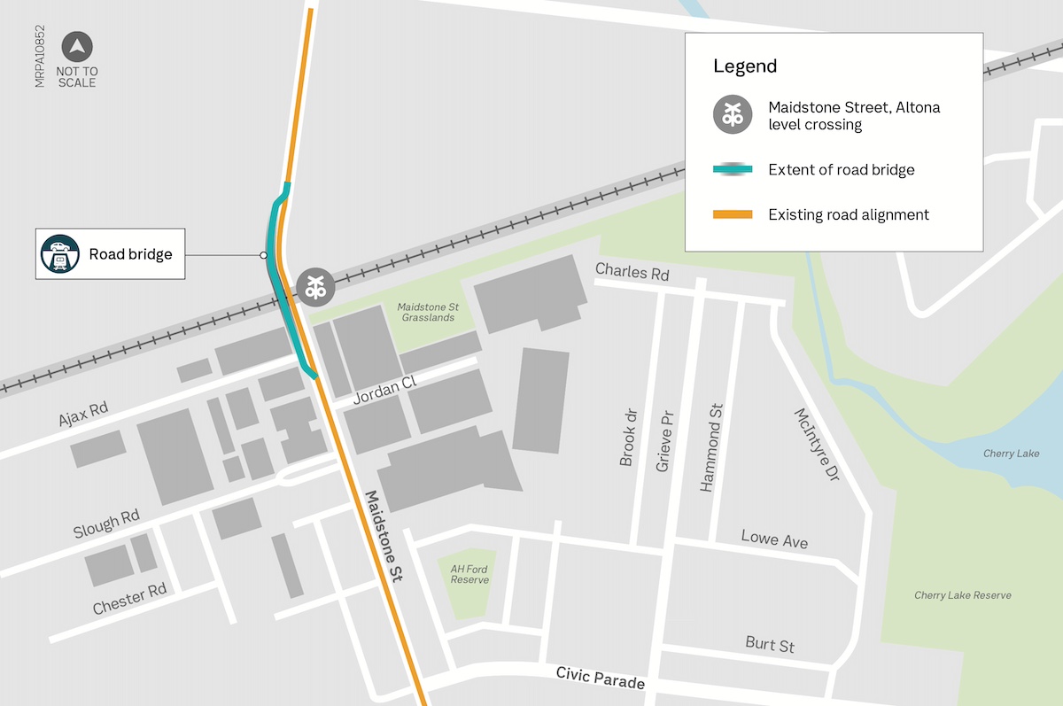 Maidstone Street Altona project map