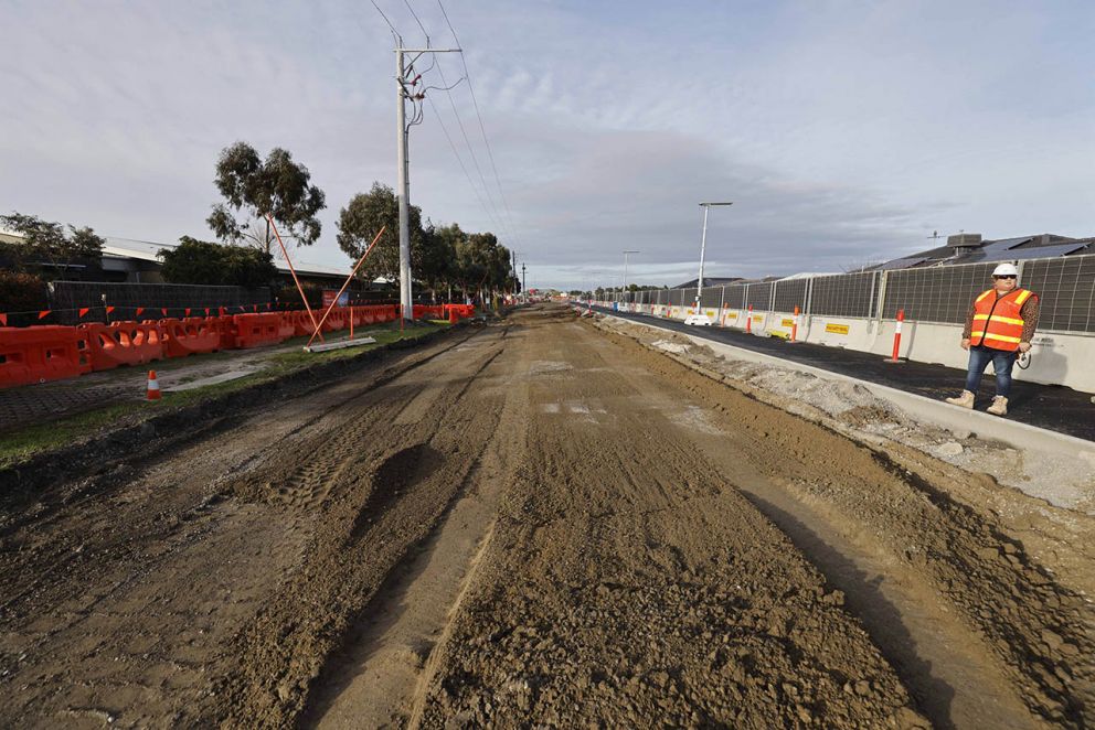 August 2024- Earthworks in progress to build the new lanes on McGregor Road