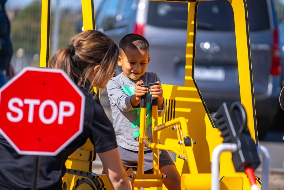 Our famous digger is always a hit at community events