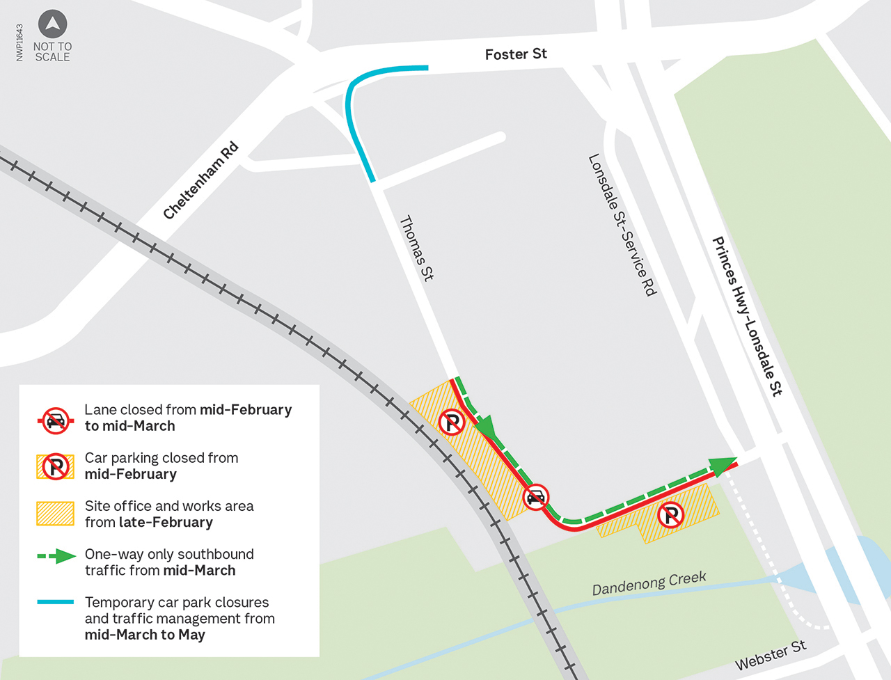 Webster St Dandenong Site Establishment Works Map