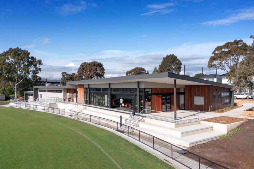 New sports pavillion - Don McLean Reserve.