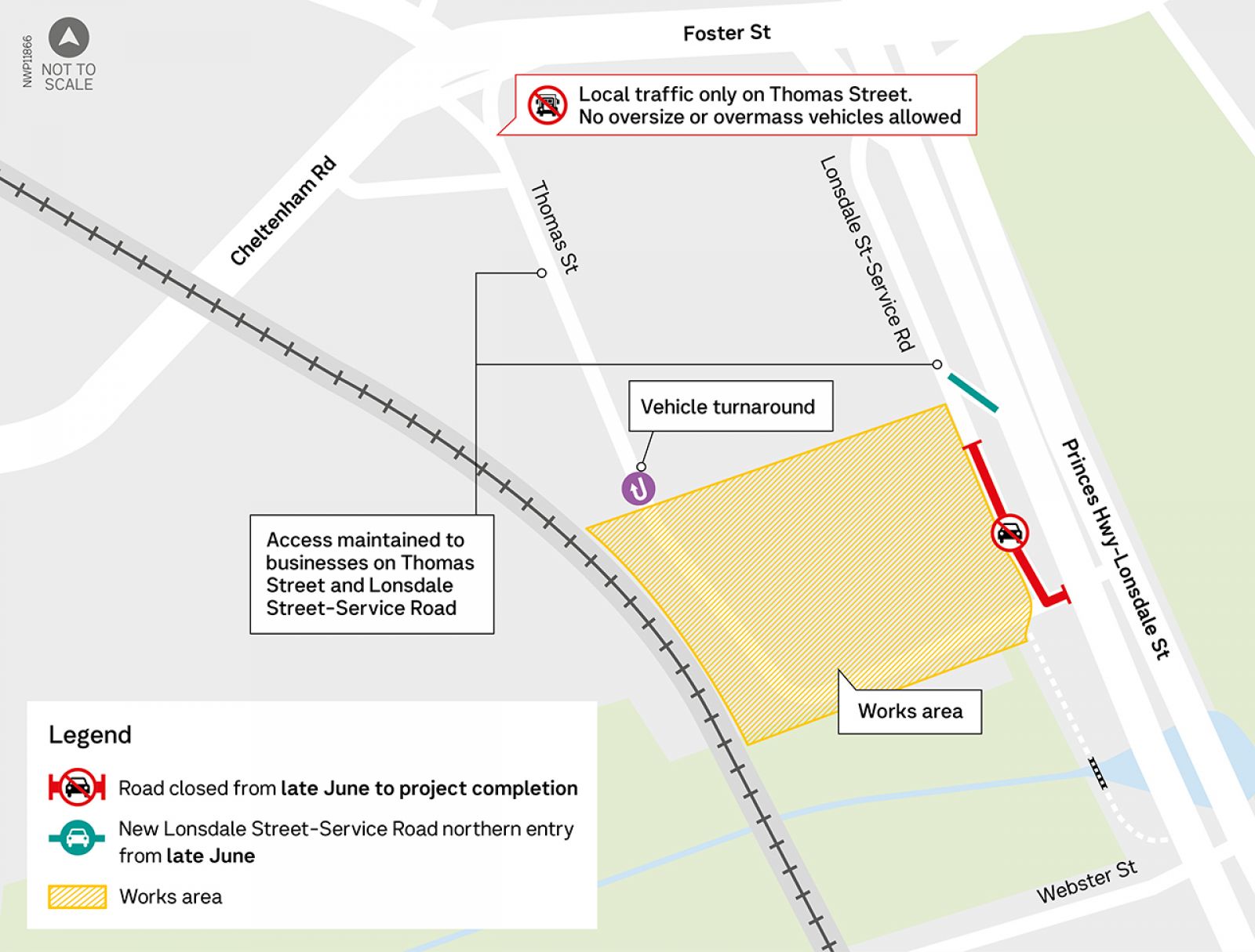 Webster Street Construction Update May Map