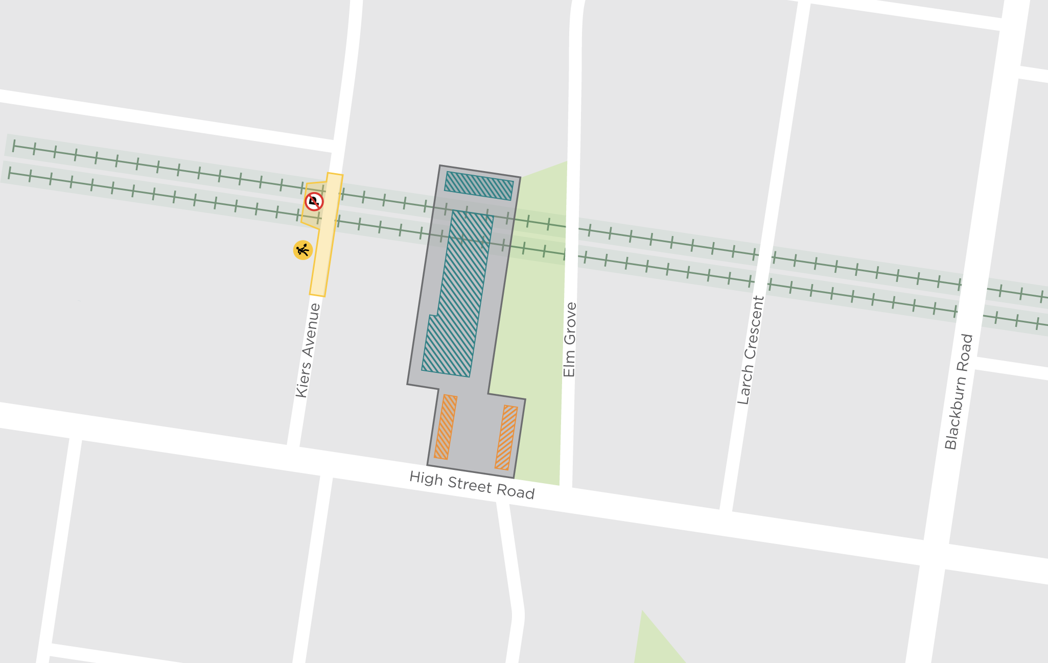 Map showing works in Mount Waverley during June. 