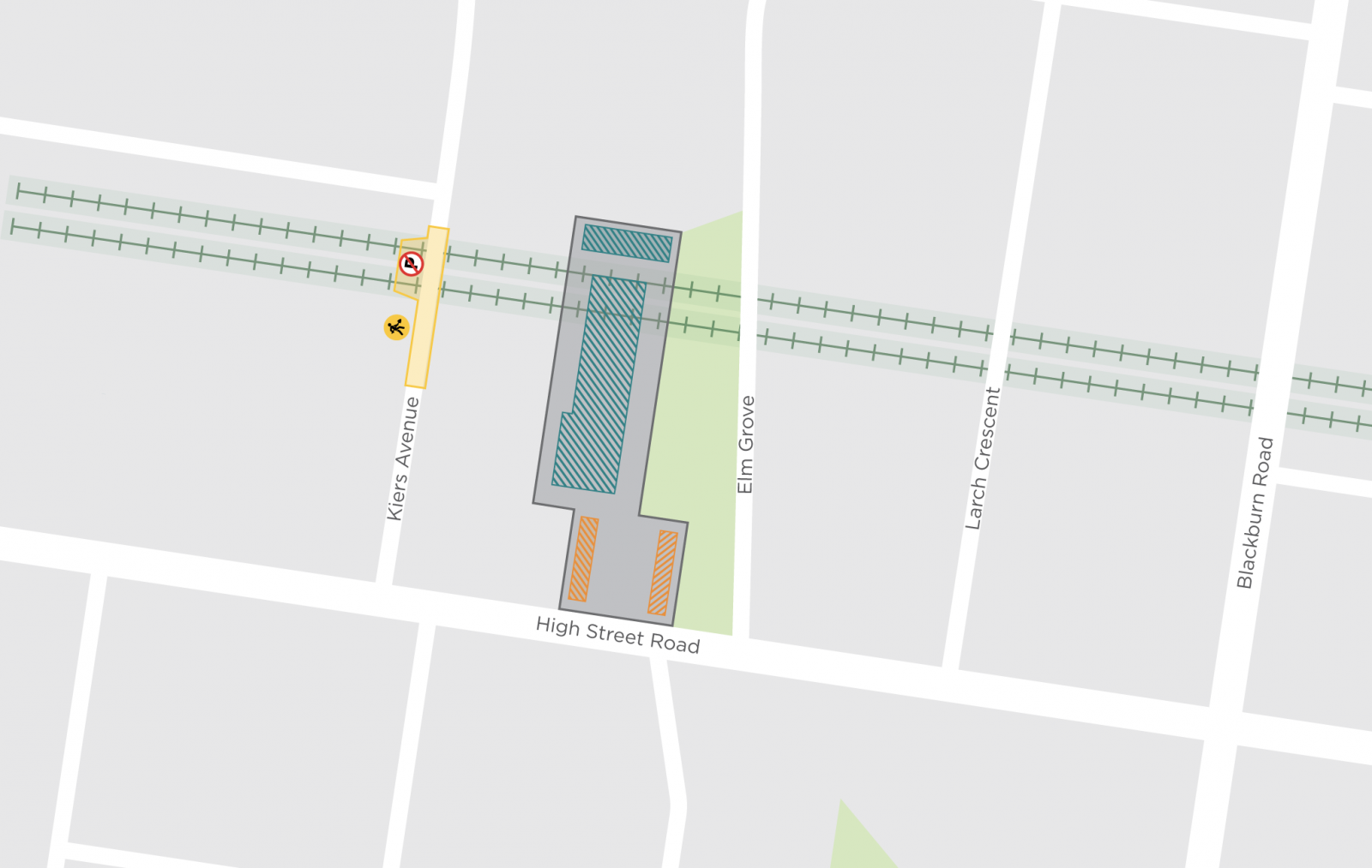 Map showing works in Mount Waverley during June. 