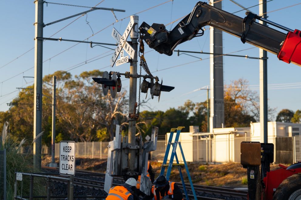 All signalling equipment was also removed during the construction blitz