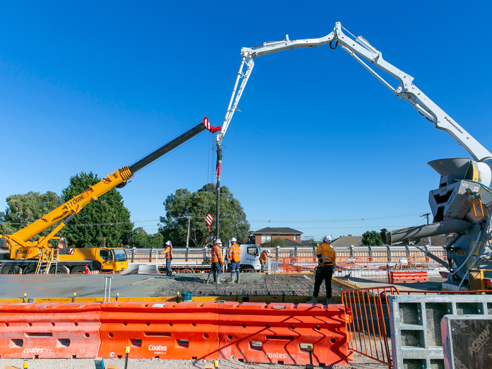 Construction underway in Clayton