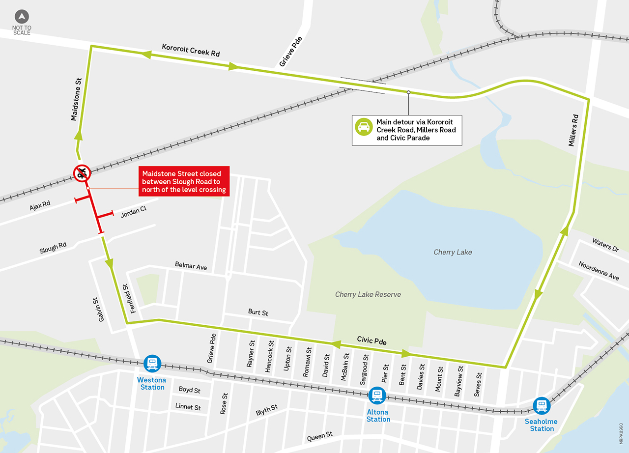 Maidstone Street Closure Map 2