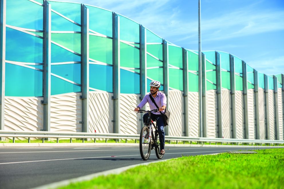Noise walls near West Gate Freeway