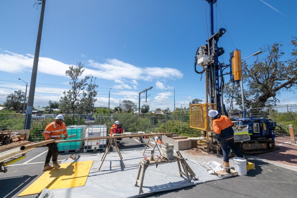 Site investigations at Seaford