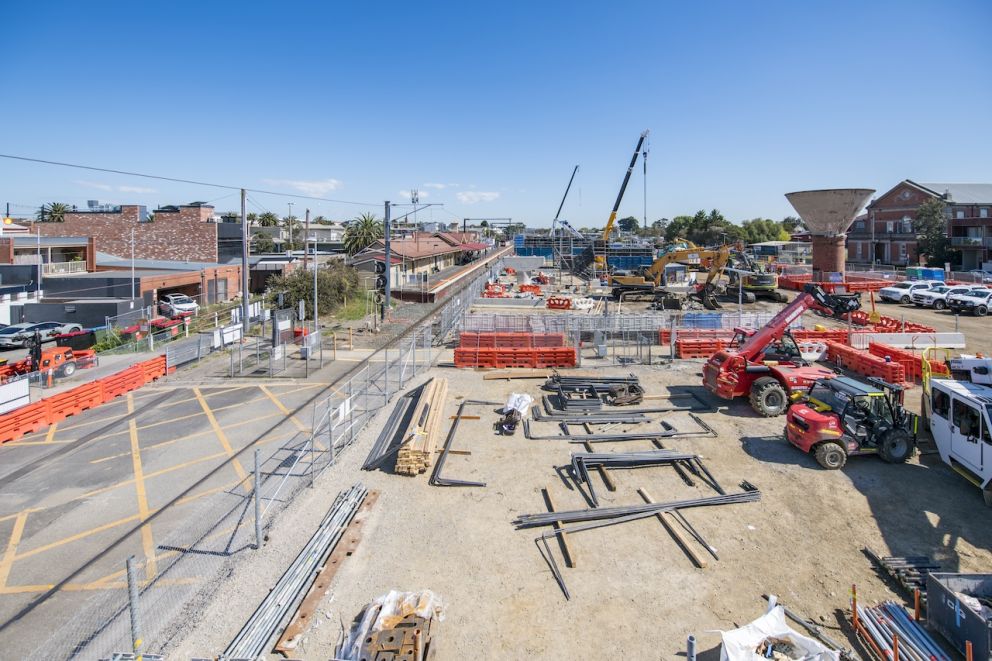 Works continue near Bear Street