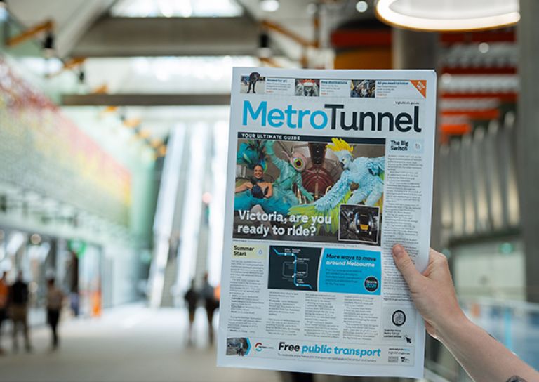 The Metro Tunnel newspaper