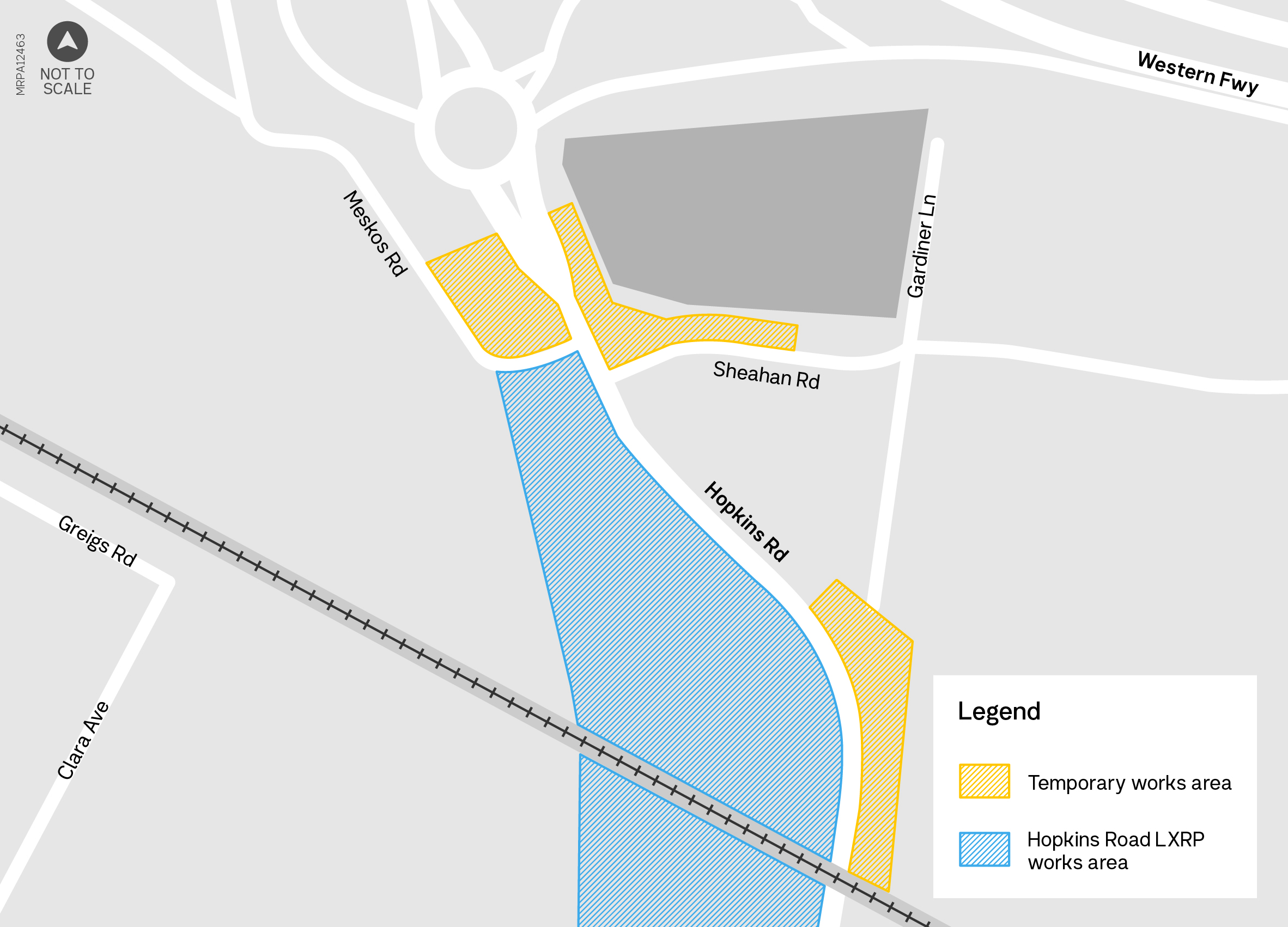 Hopkins Road Truganina temporary road works and major road closure map