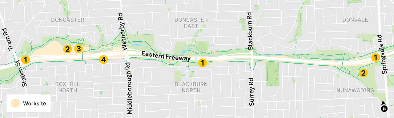 Work ramping up on the Eastern Freeway – March 2026 - Victoria’s Big Build