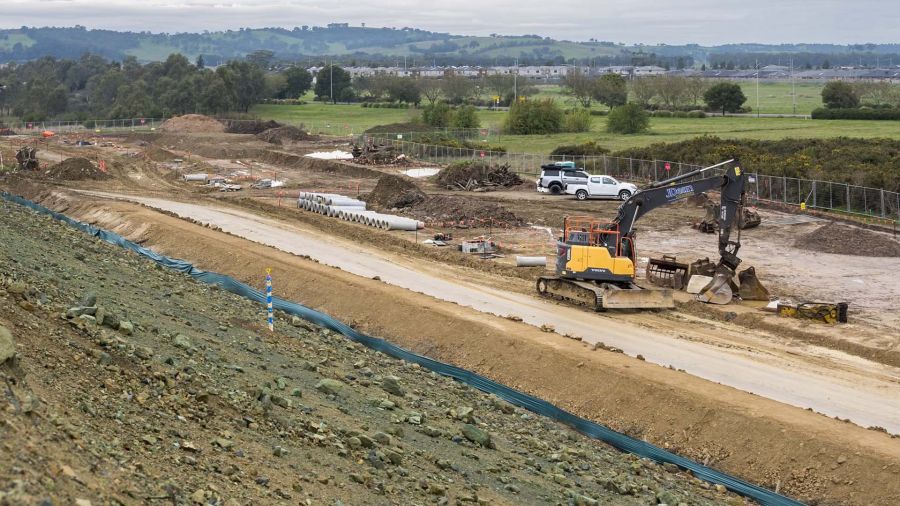Watson-Street-Interchange-Upgrade works in progress