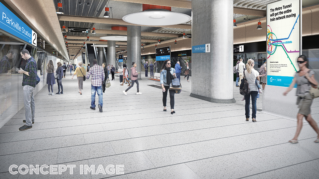 Concept image of the new station