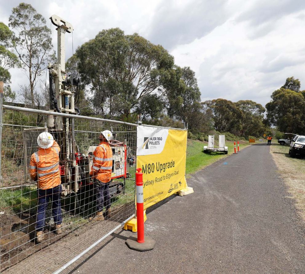 Geotechnical investigation as part of early works