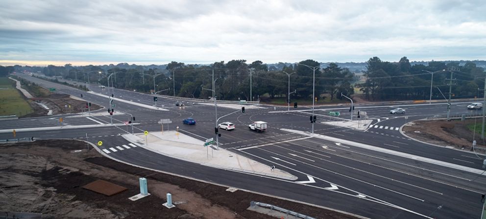 Thompsons Road Upgrade - 11 July 2020 intersection open