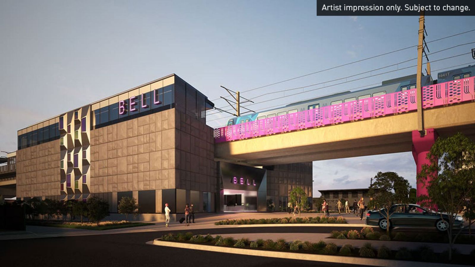 New Bell Station. Artist impression only. Subject to change.