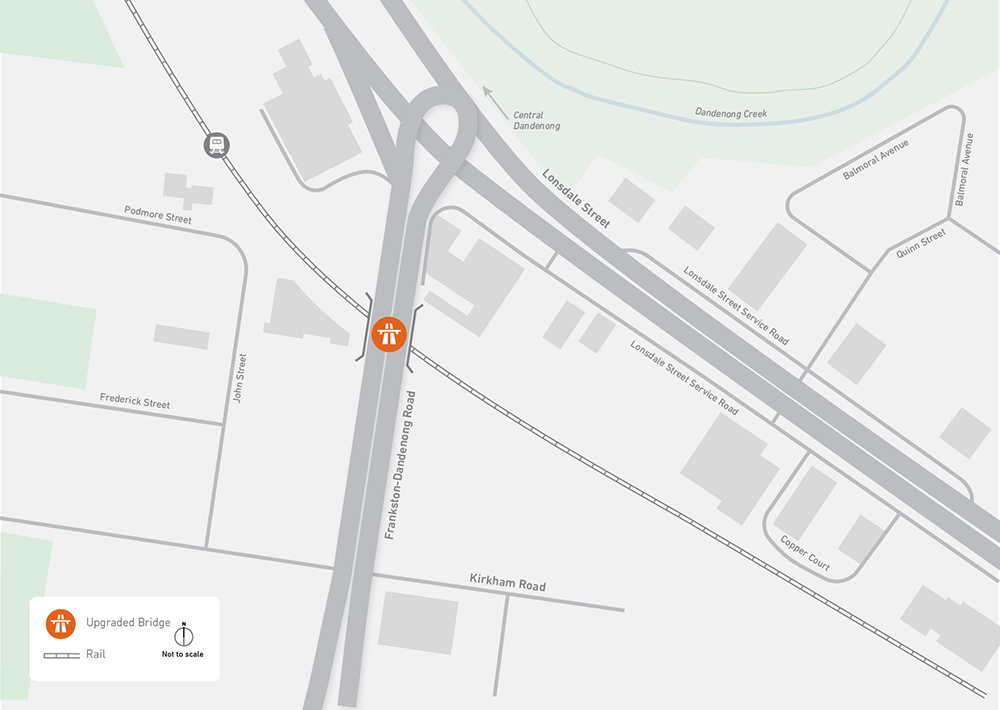 FDRBU Bridge Upgrade Project Map