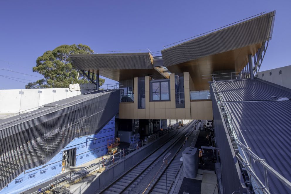 The station concourse will feature views south towards the CBD