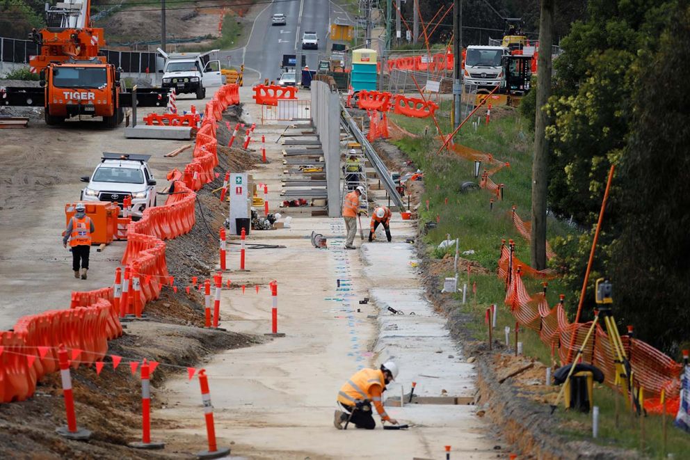 Retaining wall construction