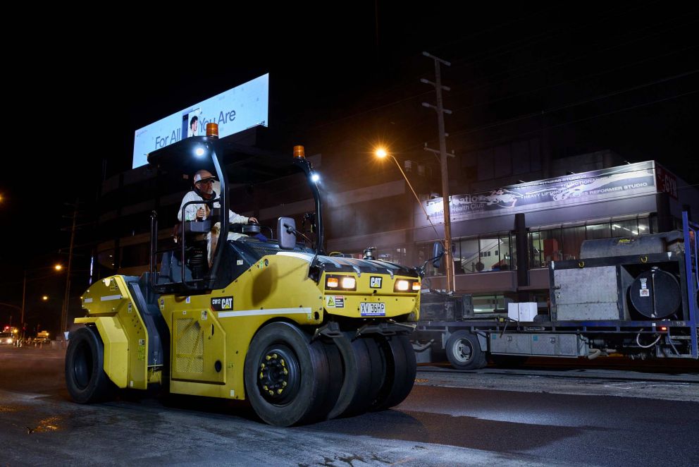 South Road and Nepean Highway construction image December 2021