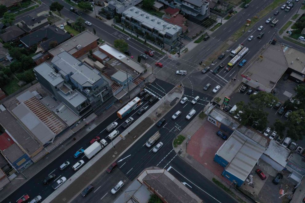 Taylor Street and Jasper Road Construction Image - February 2022