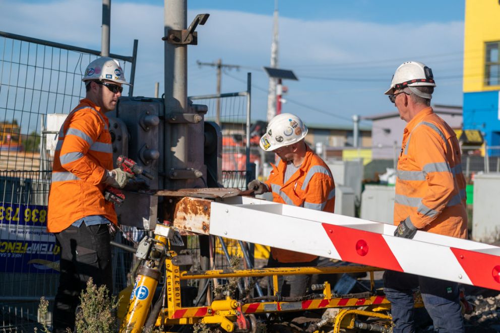 April - Glenroy Road closed and the boom gates were removed