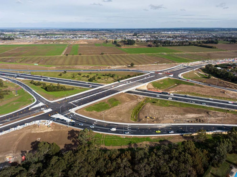 Beaconsfield Interchange looking South East