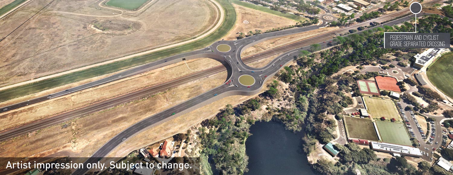 Design B: a new road bridge at Bulban Road is the other feasible design.