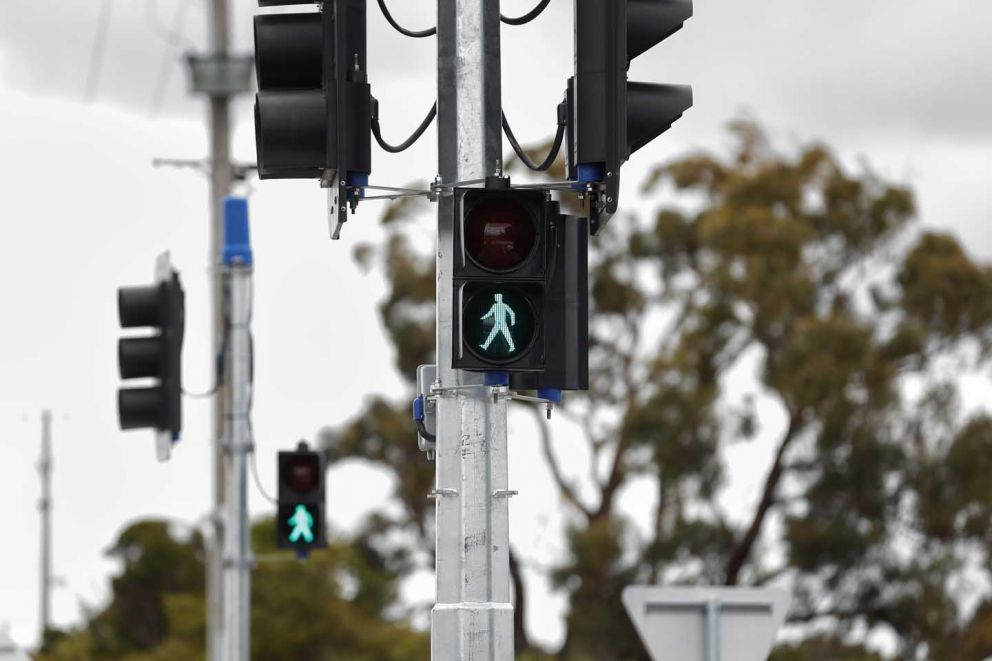 New traffic lights installed