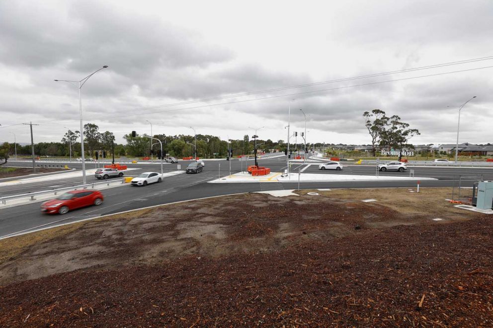 A view of the upgraded Ballarto Road intersection