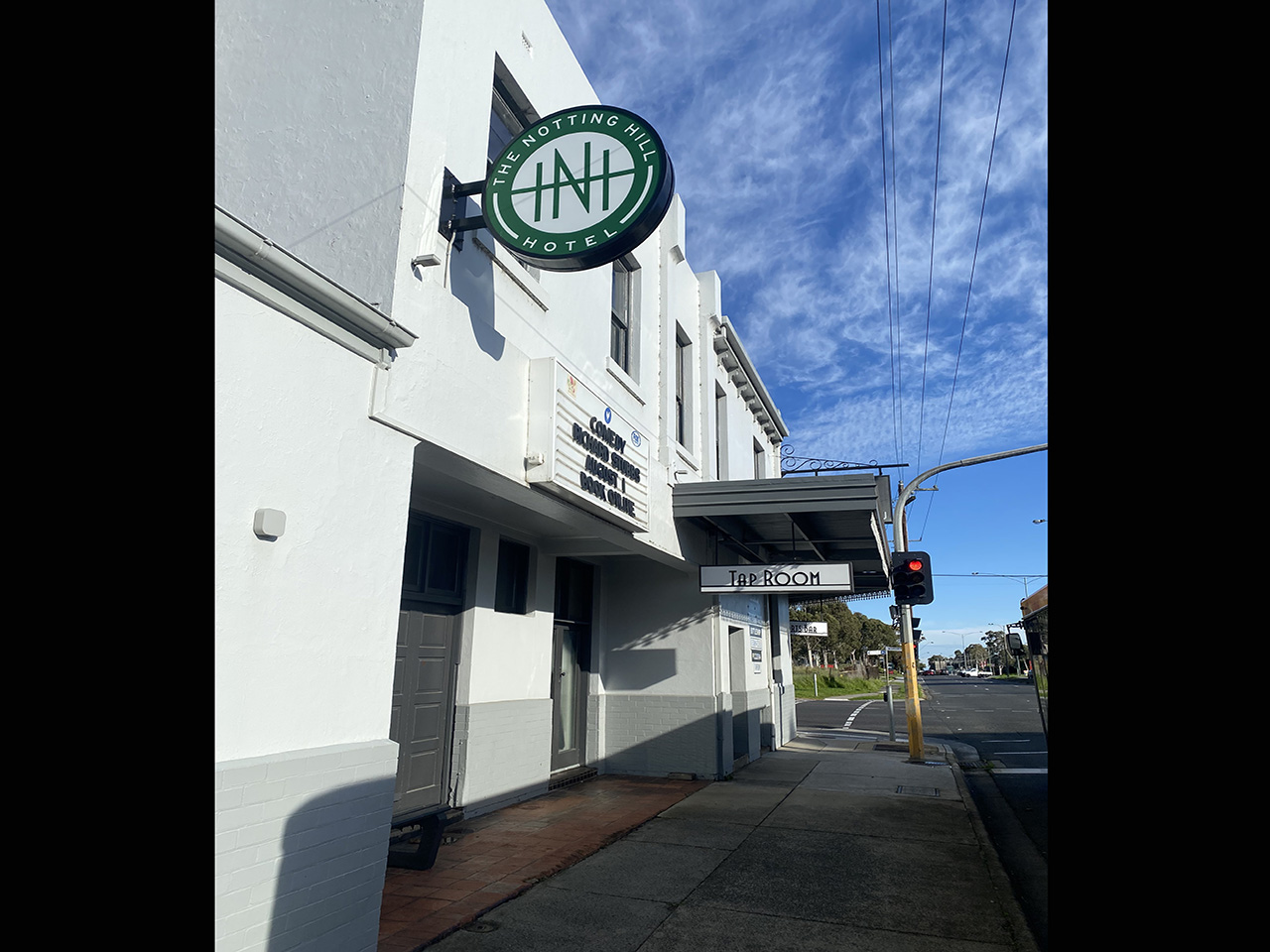 Image shows exterior of Notting Hell pub