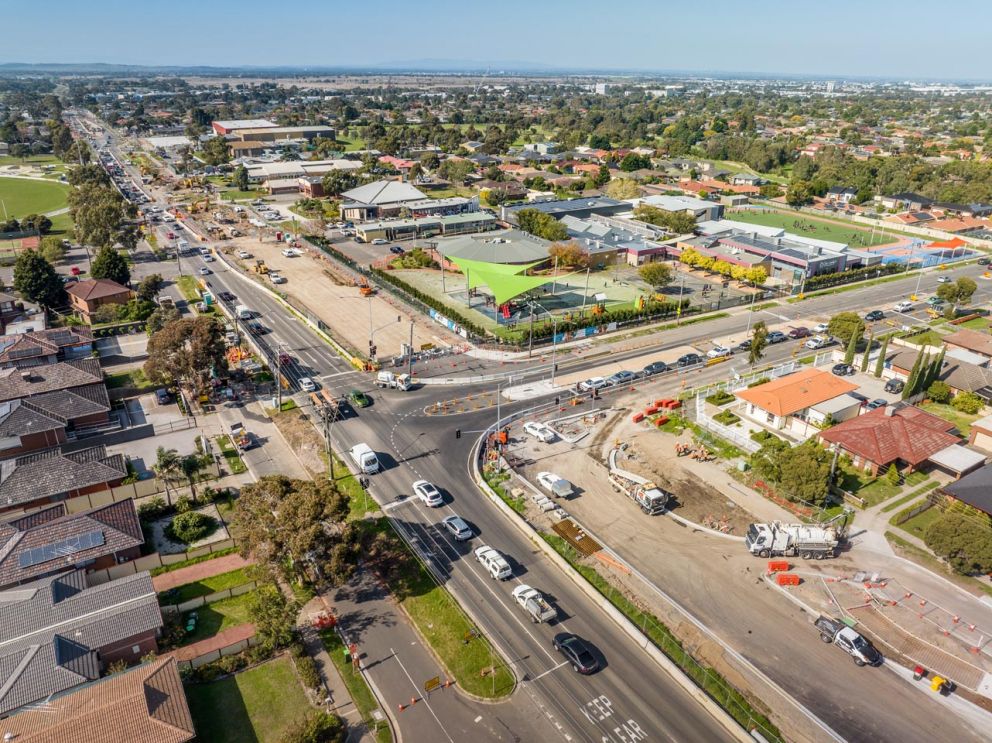 April 2023 – Earthworks along Craigieburn Road at Bridgewater Road