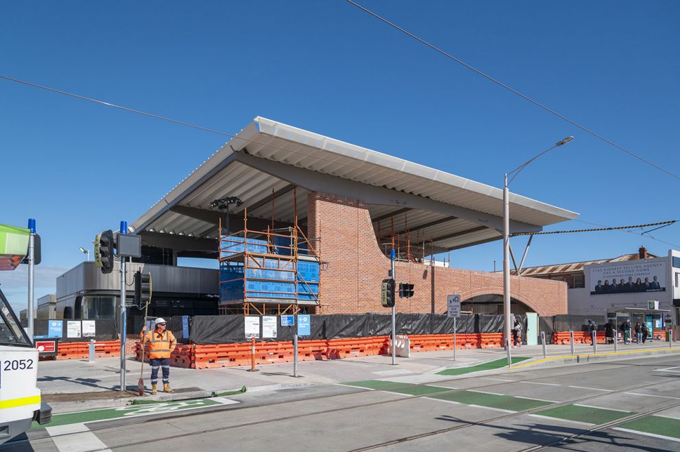 The new Glen Huntly Station